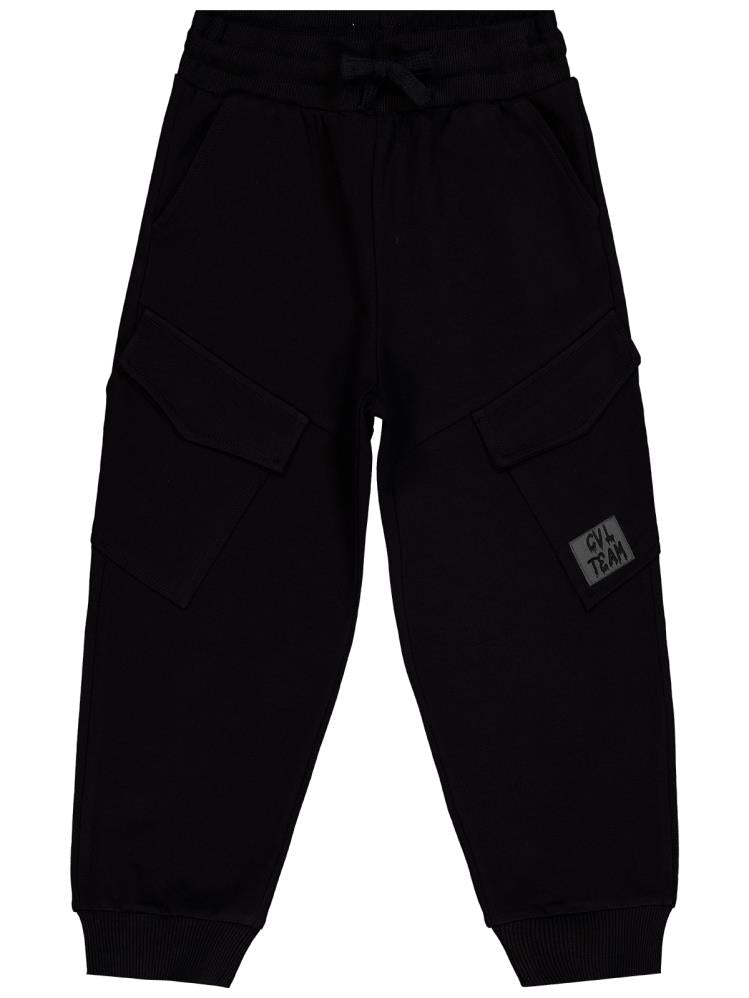 Civil Boys Kargo Cepli Etiketli 10-13 Yaş Eşofman Altı - Siyah