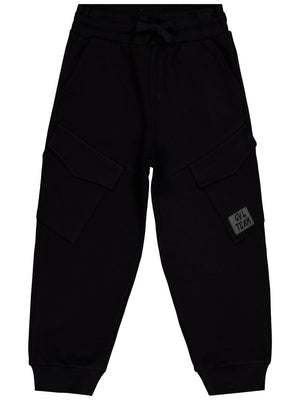 Civil Boys Kargo Cepli Etiketli 10-13 Yaş Eşofman Altı - Siyah