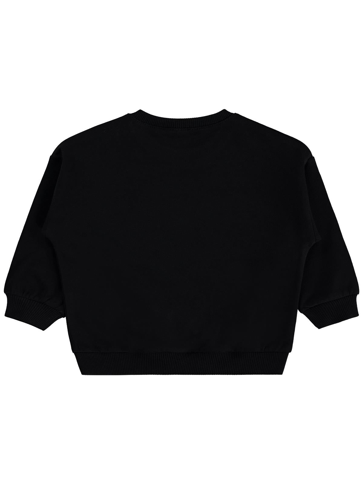 Civil Baby Teddy Bear Baskılı 6-18 Ay Sweatshirt - Siyah