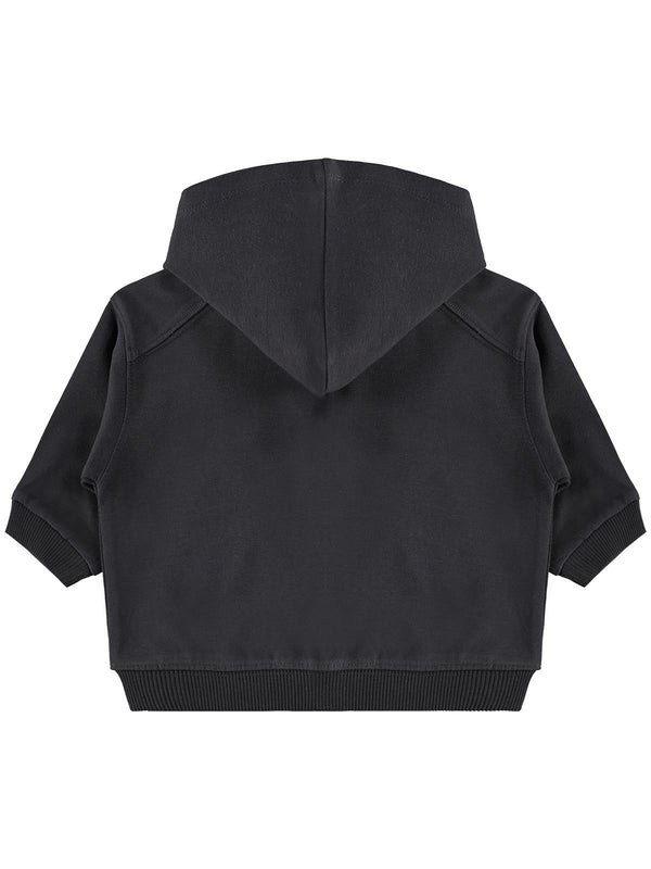 Civil Baby Civil Basic Timeless Kapüşonlu 6-18 Ay Hırka - Gri