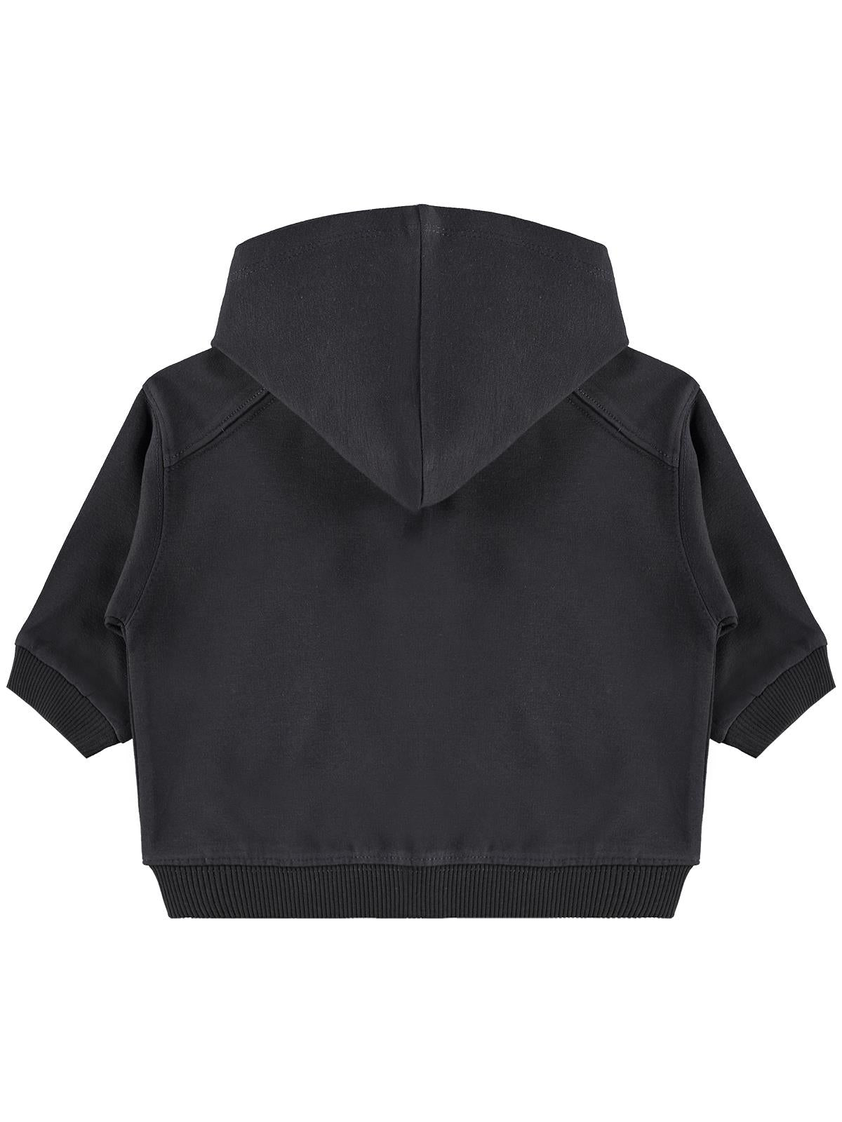 Civil Baby Civil Basic Timeless Kapüşonlu 6-18 Ay Hırka - Gri