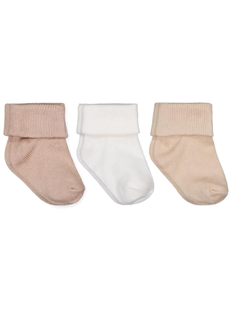 Civil Baby Ekru-Kahve Asetat 0-24 Ay Çorap Setleri