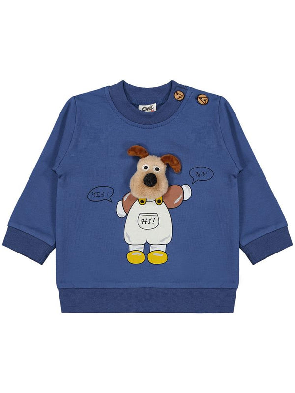 Civil Baby Köpek Kafalı 0-24 Ay Takım - Mavi