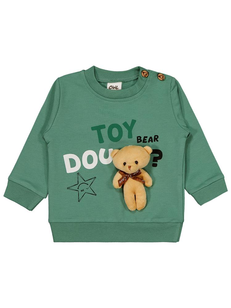 Civil Baby Ayıcıklı 6-18 Ay Takım - Haki