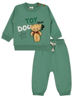 Civil Baby Ayıcıklı 6-18 Ay Takım - Haki