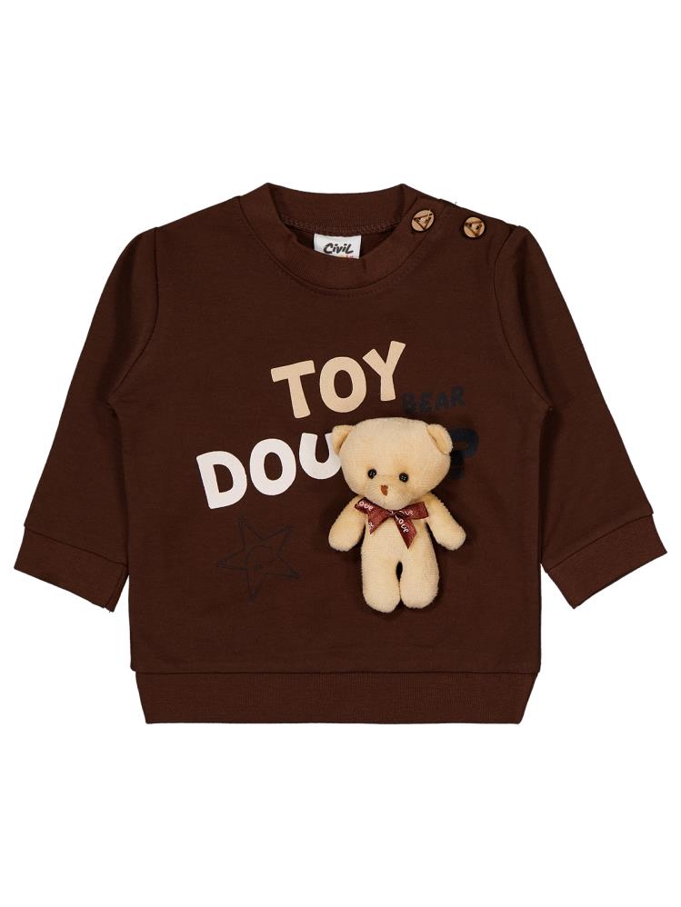 Civil Baby Ayıcıklı 6-18 Ay Takım - Kahverengi