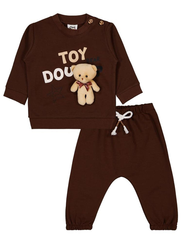 Civil Baby Ayıcıklı 6-18 Ay Takım - Kahverengi