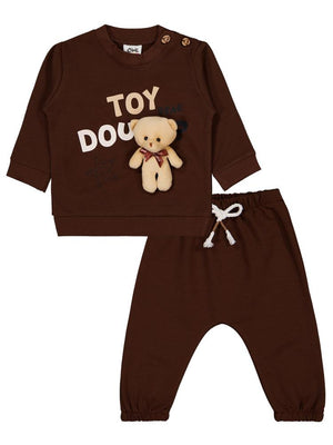 Civil Baby Ayıcıklı 6-18 Ay Takım - Kahverengi