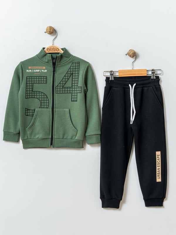 Bizizo 54 Baskılı 2-5 Yaş Takım - Haki