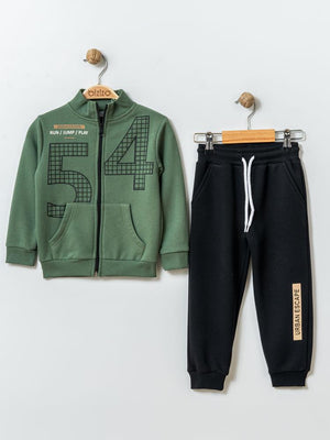 Bizizo 54 Baskılı 2-5 Yaş Takım - Haki