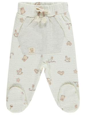 Pierre Cardin Retro Toyz Empirme Patikli 1-9 Ay Tek Alt Bebe - Ekru