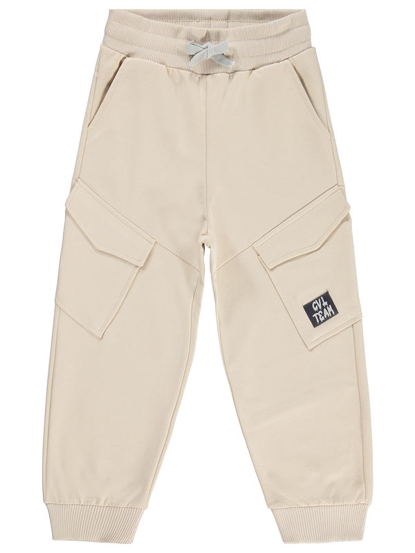 Civil Boys Kargo Cepli Etiketli 6-9 Yaş Eşofman Altı - Bej