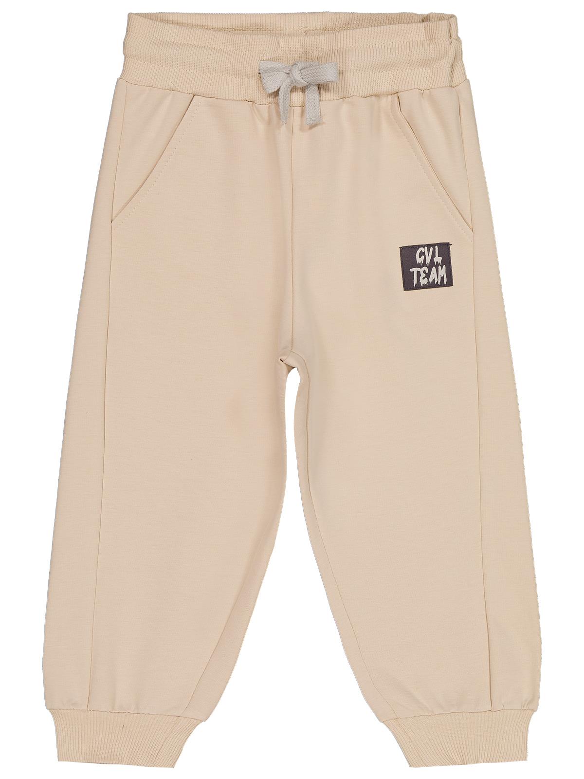 Civil Boys Cvl Team Etiketli 2-5 Yaş Eşofman Altı - Bej
