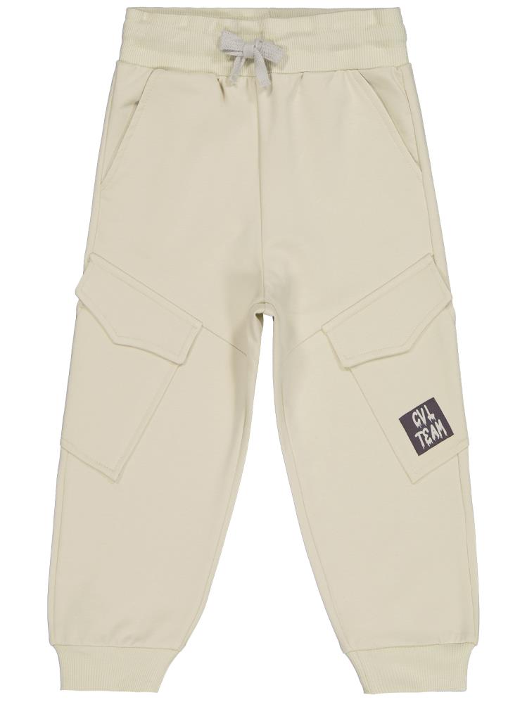 Civil Boys Kargo Cepli Etiketli 2-5 Yaş Eşofman Altı - Bej