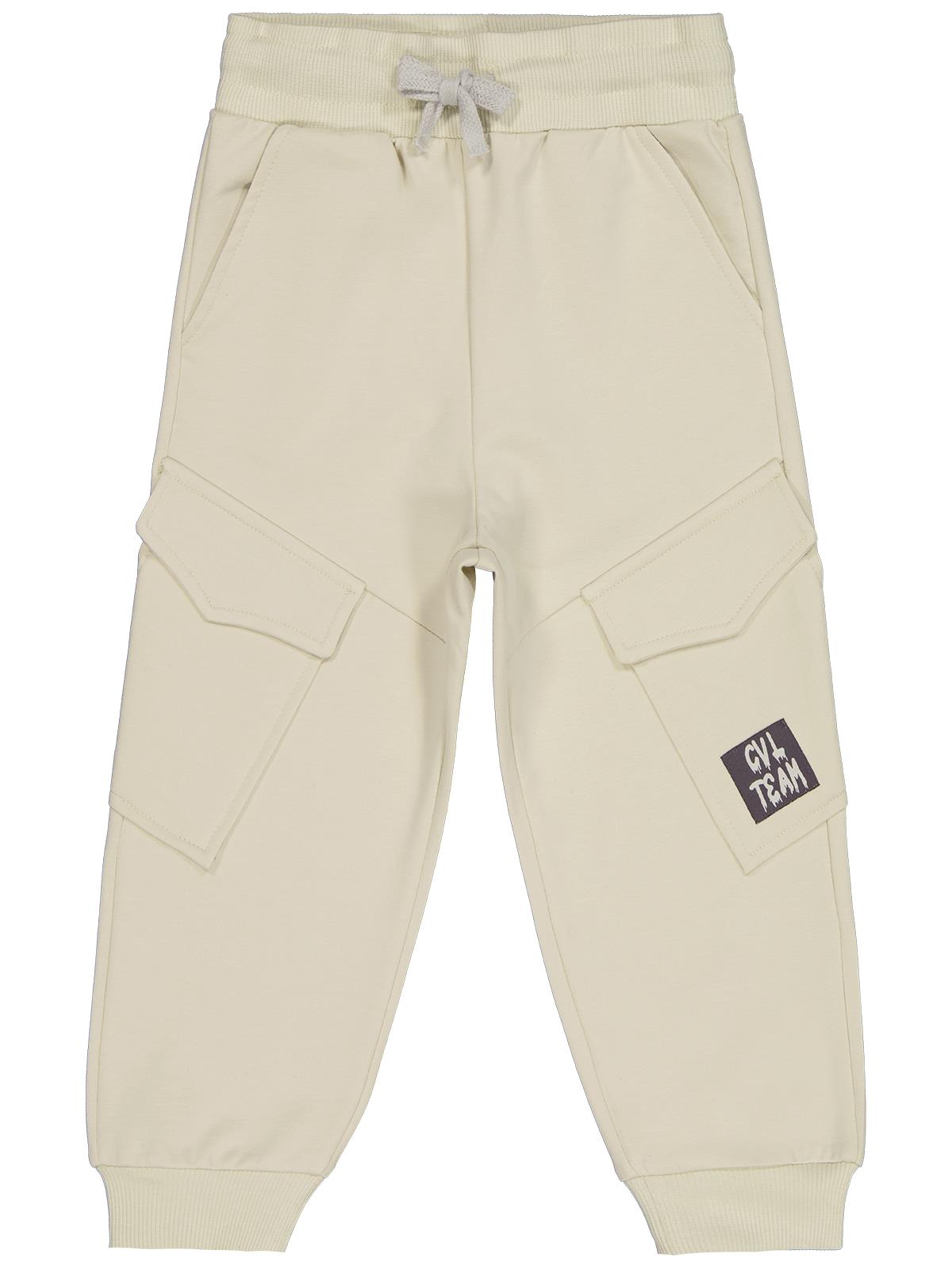 Civil Boys Kargo Cepli Etiketli 2-5 Yaş Eşofman Altı - Bej