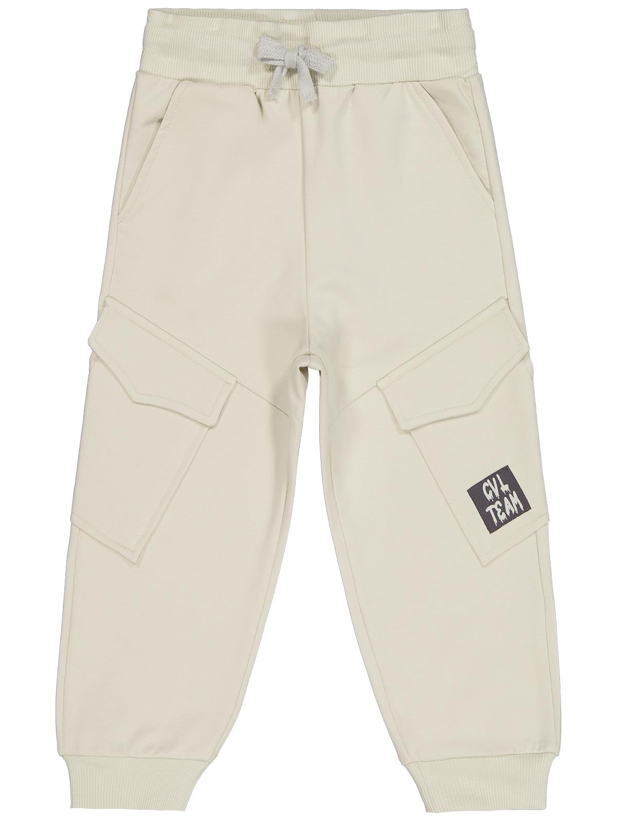 Civil Boys Kargo Cepli Etiketli 2-5 Yaş Eşofman Altı - Bej