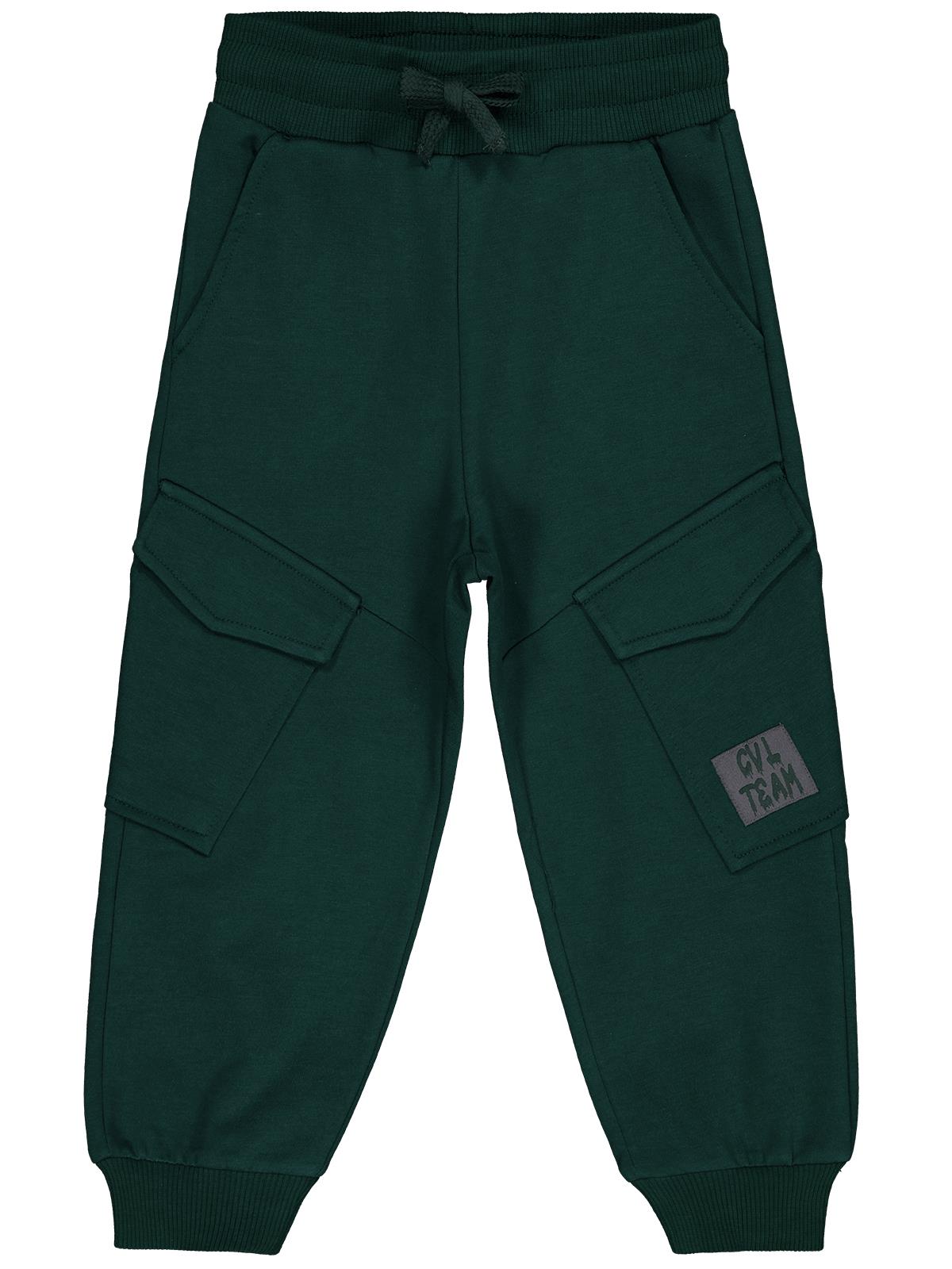 Civil Boys Kargo Cepli Etiketli 2-5 Yaş Eşofman Altı - Yeşil