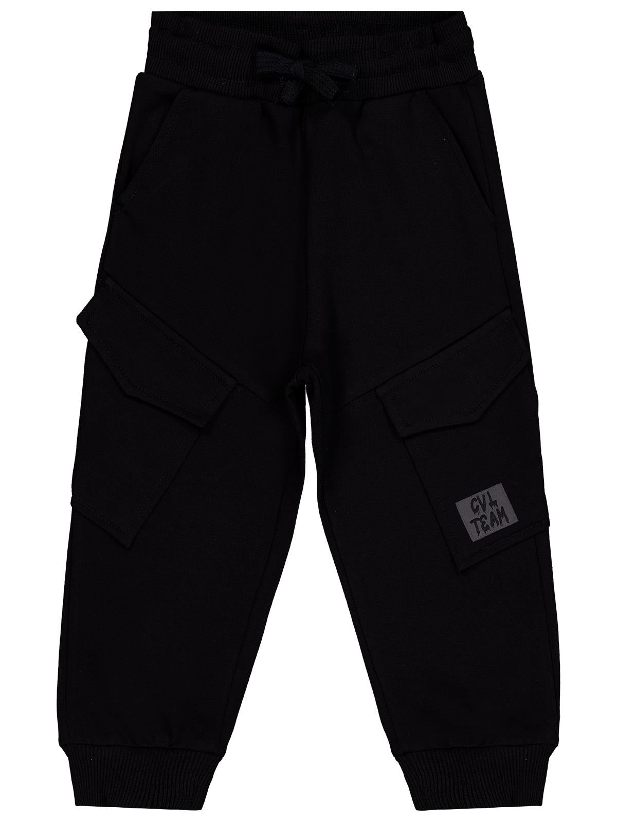 Civil Boys Kargo Cepli Etiketli 2-5 Yaş Eşofman Altı - Siyah