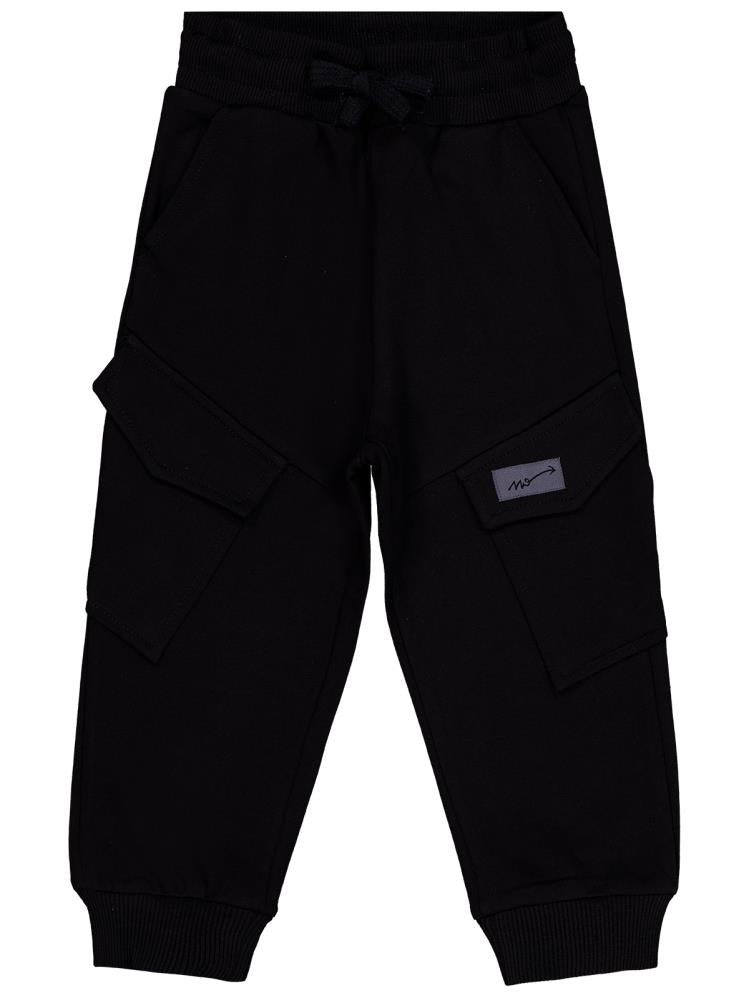 Civil Boys Kargo Cepli Etiketli 2-5 Yaş Eşofman Altı - Siyah