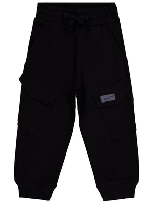 Civil Boys Kargo Cepli Etiketli 2-5 Yaş Eşofman Altı - Siyah