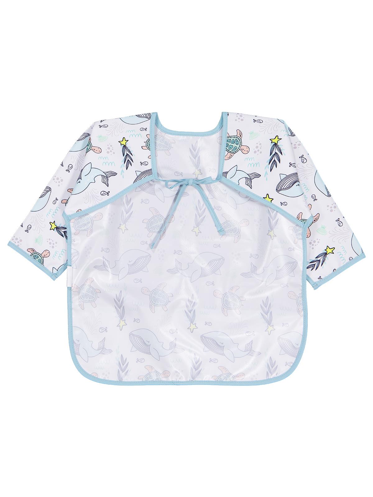 Civil Baby Kaplumabağa ve Balina Empirme Mama Önlüğü - Ekru