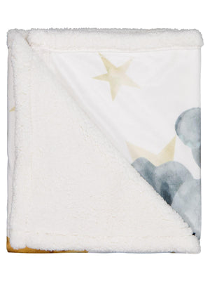 Civil Baby Fil Zürafa Baskılı Battaniye ve Kundak - Ekru