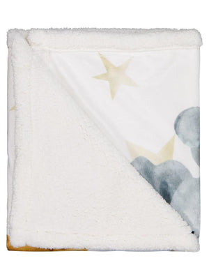 Civil Baby Fil Zürafa Baskılı Battaniye ve Kundak - Ekru