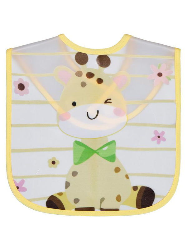 Civil Baby Zürafa Baskılı Mama Önlüğü - Sarı