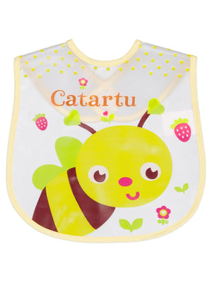 Civil Baby Arı Baskılı Mama Önlüğü - Sarı