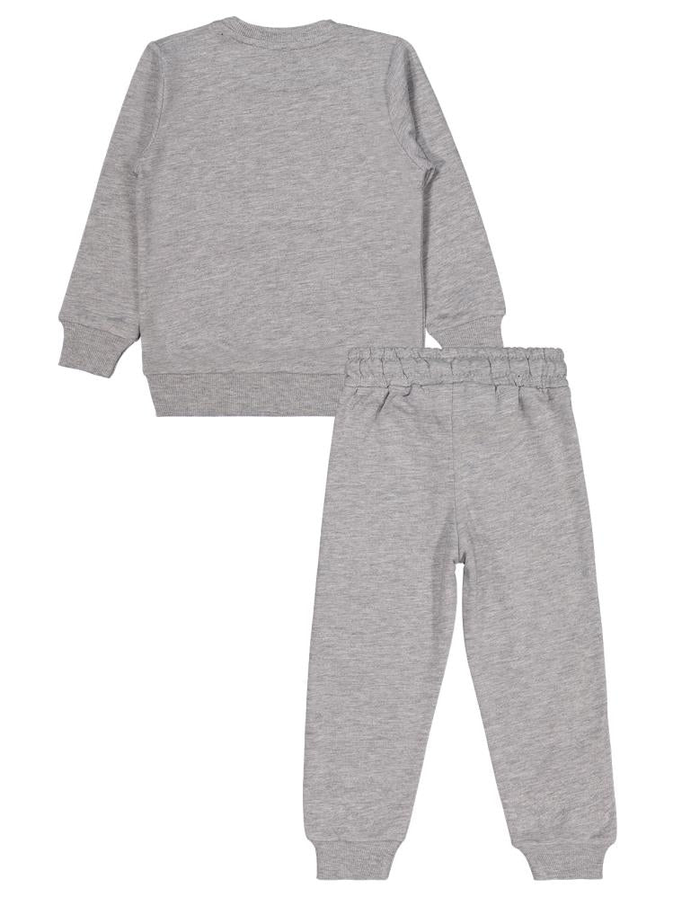 Civil Boys Cvl Baskılı 2-5 Yaş Takım - Gri