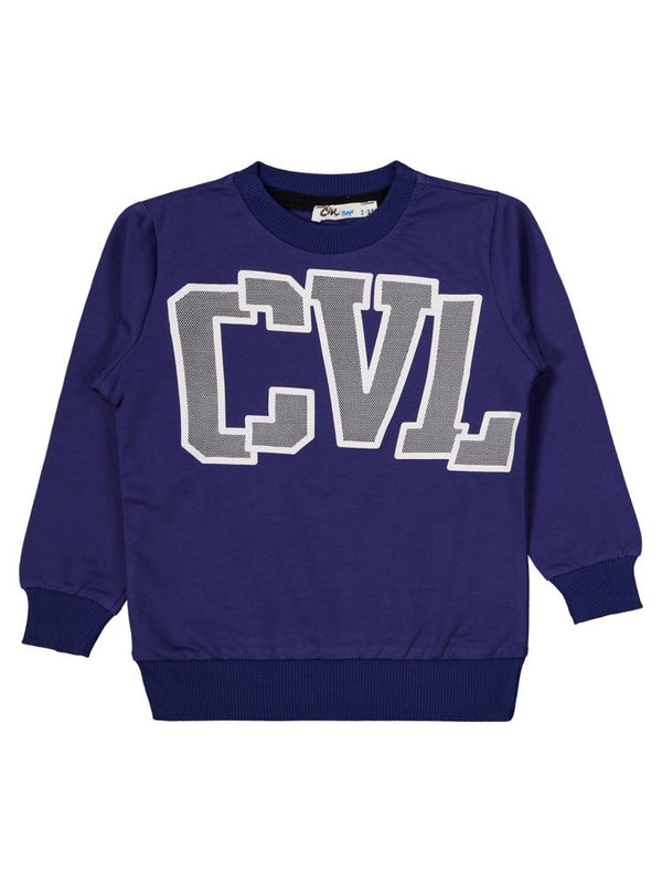 Civil Boys Cvl Baskılı 2-5 Yaş Takım - Mavi