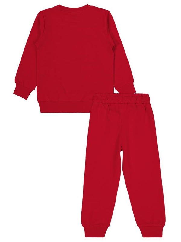 Civil Boys Cvl Baskılı 2-5 Yaş Takım - Kırmızı