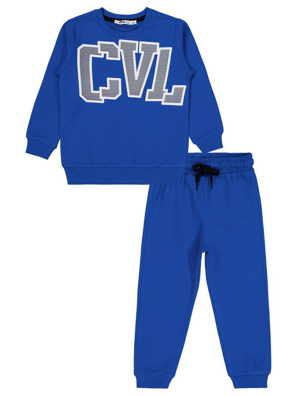 Civil Boys Cvl Baskılı 2-5 Yaş Takım - Mavi