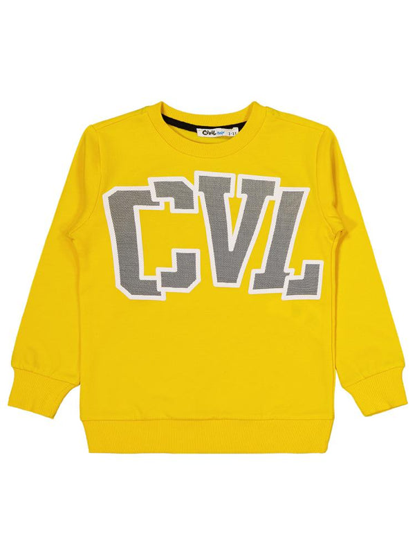 Civil Boys Cvl Baskılı 2-5 Yaş Takım - Sarı