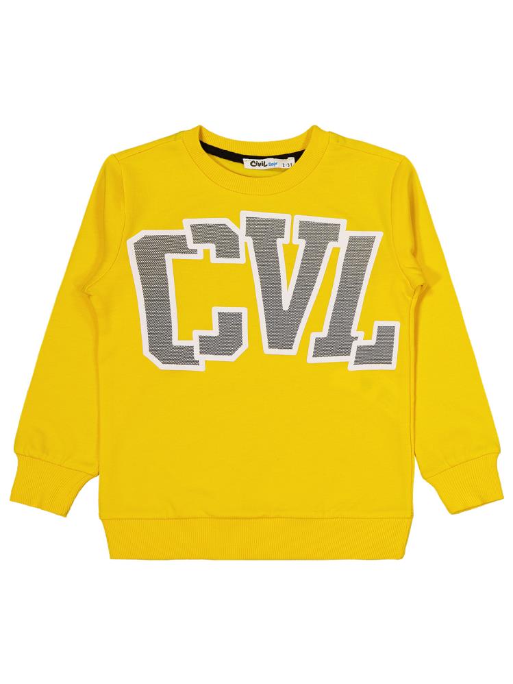 Civil Boys Cvl Baskılı 2-5 Yaş Takım - Sarı