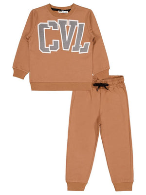 Civil Boys Cvl Baskılı 2-5 Yaş Takım - Turuncu