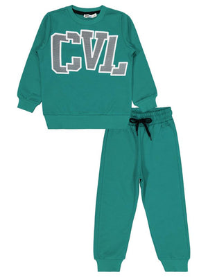 Civil Boys Cvl Baskılı 2-5 Yaş Takım - Yeşil