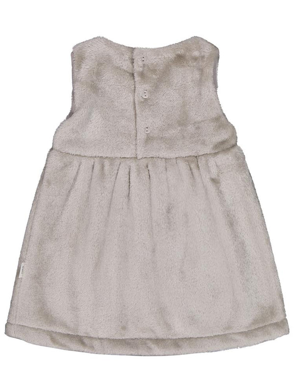 Civil Baby Cep Detaylı Kedi Nakışlı 6-18 Ay Elbise - Gri