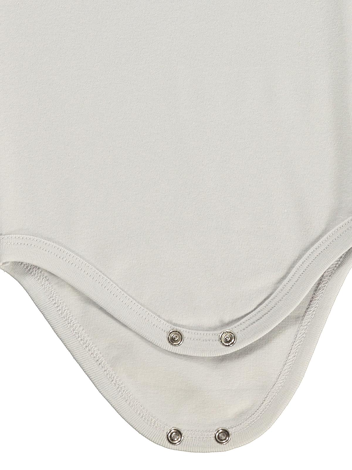 Civil Baby Düz Renkli 3-36 Ay Çıtçıtlı Badi - Gri