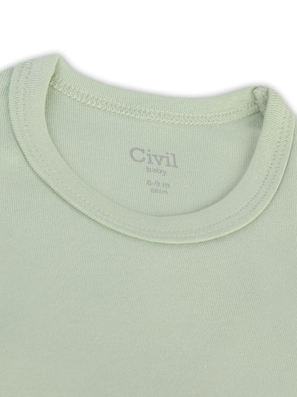 Civil Baby 3'lü Karışık Renk 3-36 Ay Çıtçıtlı Badi - Bej