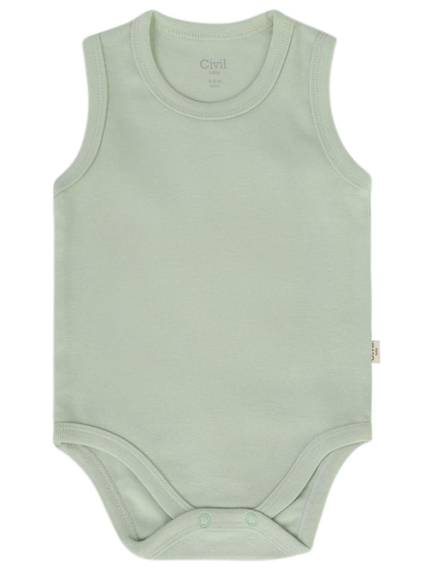 Civil Baby 3'lü Karışık Renk 3-36 Ay Çıtçıtlı Badi - Bej