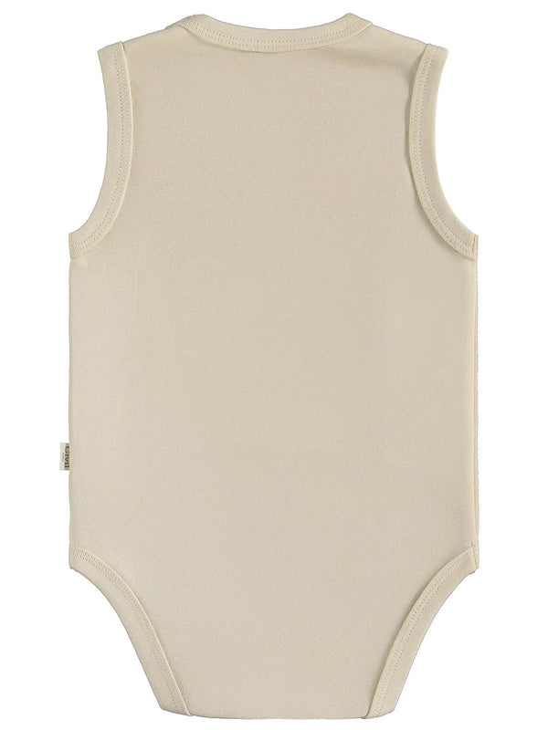 Civil Baby 3'lü Karışık Renk 3-36 Ay Çıtçıtlı Badi - Bej