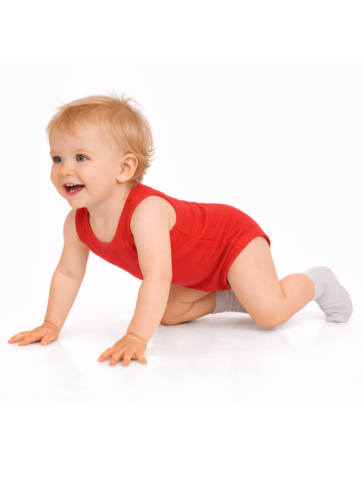 Civil Baby 3'lü Düz Sıfır Kol 0-36 Ay Çıtçıtlı Badi - Kırmızı