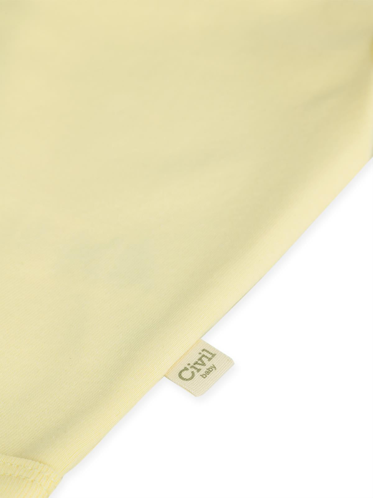 Civil Baby 3'lü Düz Sıfır Kol 0-36 Ay Çıtçıtlı Badi - Pembe