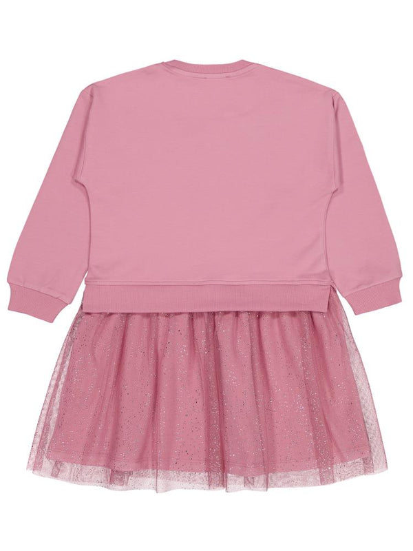 Civil Girls Fiyonk Baskılı 6-9 Yaş Elbise - Pembe