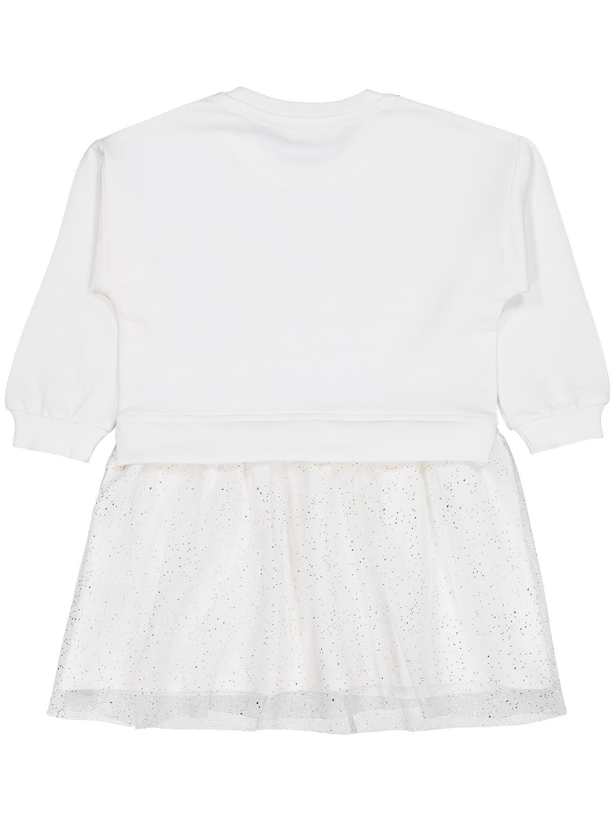 Civil Girls Unicorn Baskılı 2-5 Yaş Elbise - Ekru