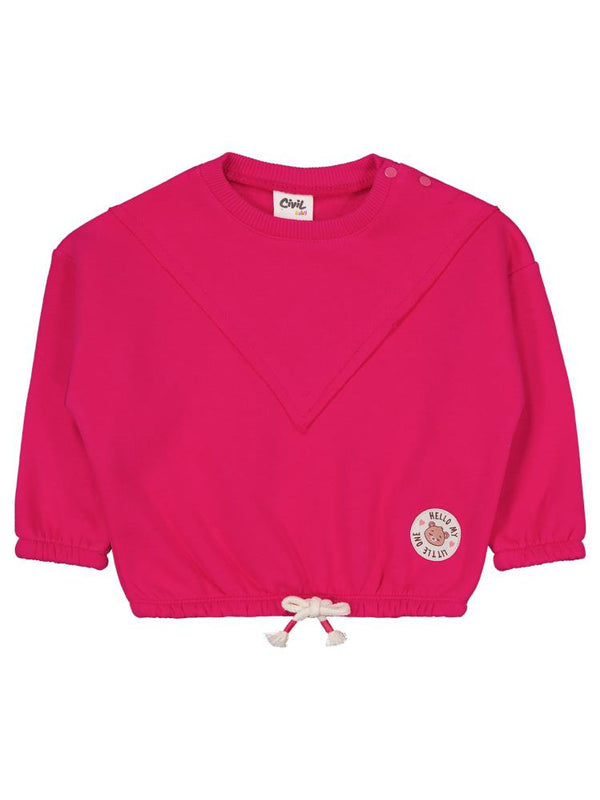 Civil Baby Hello My Little One Etiketli 6-18 Ay Takım - Fusya