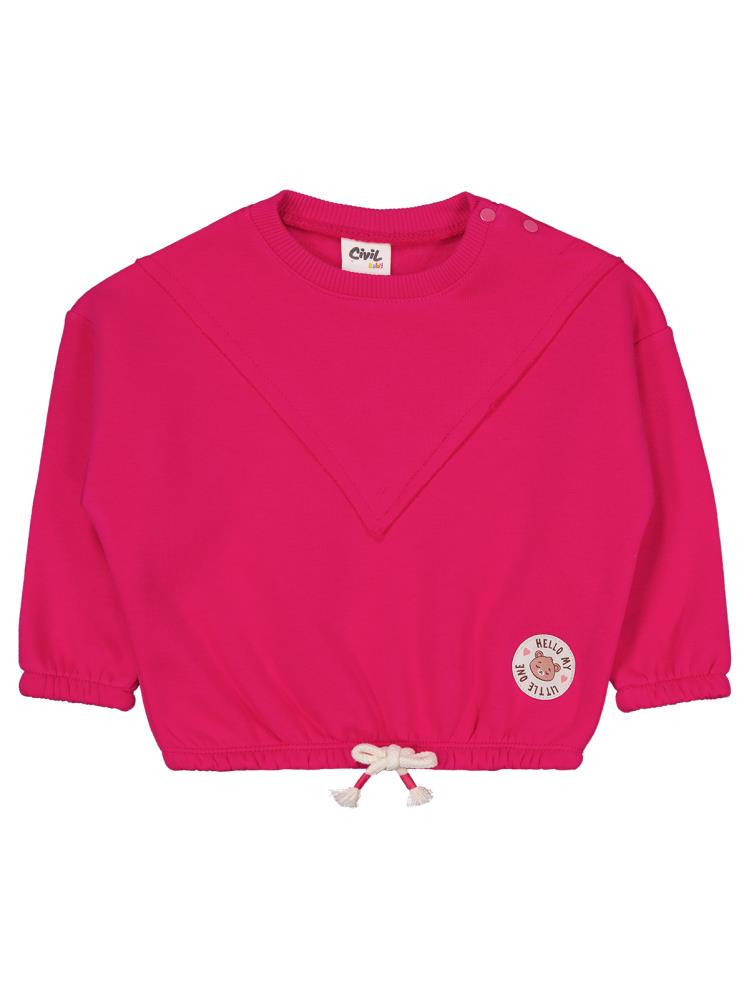 Civil Baby Hello My Little One Etiketli 6-18 Ay Takım - Fusya