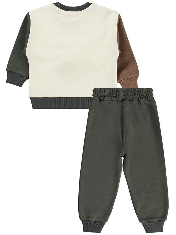 Civil Boys Best Friend Baskılı 2-5 Yaş Eşofman Takımı - Haki