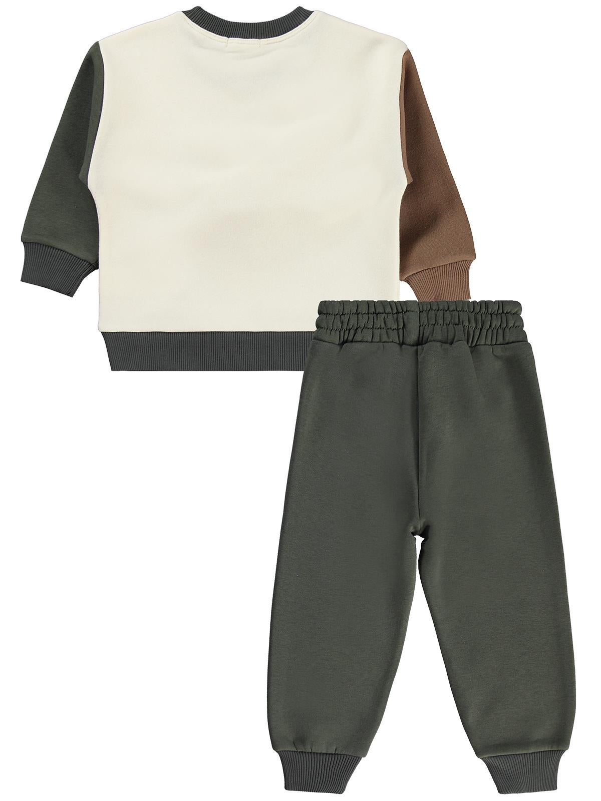 Civil Boys Best Friend Baskılı 2-5 Yaş Eşofman Takımı - Haki